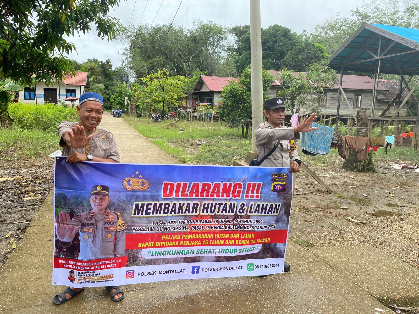 Polsek Montallat Gelar Sosialisasi Karhutla Untuk Meningkatkan Kesadaran Masyarakat