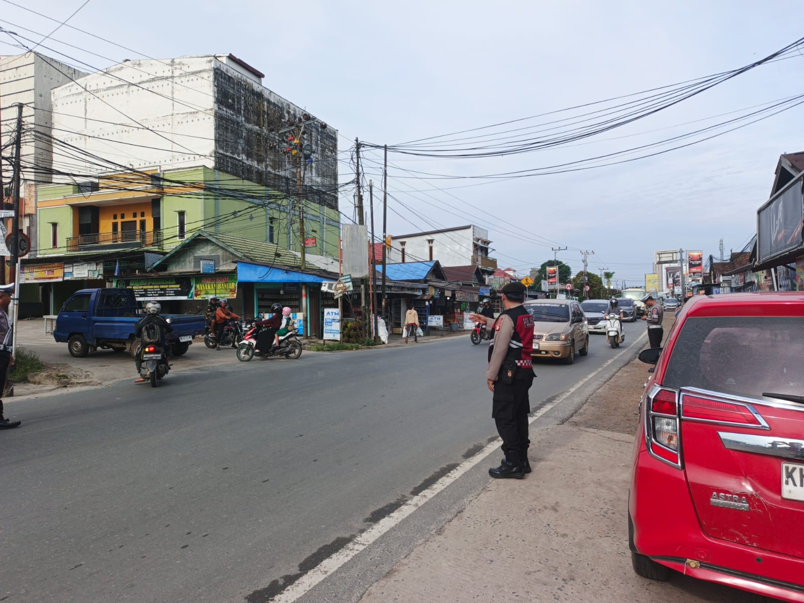 Sat Samapta Polres Katingan Laksanakan Gatur Pagi, Antisipasi Kemacetan dan Ciptakan Kamseltibcar Lantas.