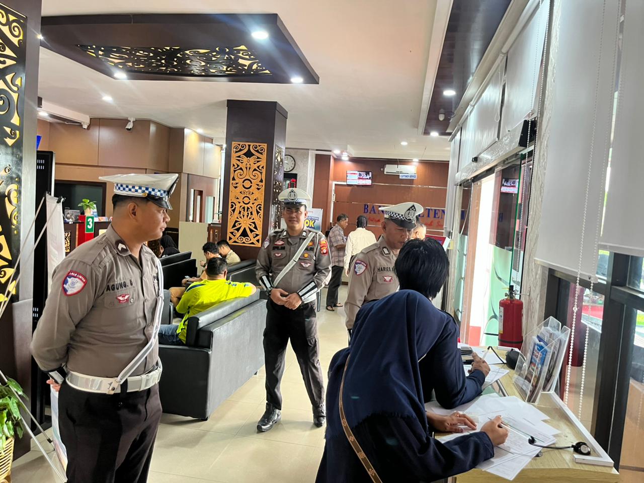 Satlantas Polres Katingan cek dan kontrol rutin Objek Vital Tiap harinya.