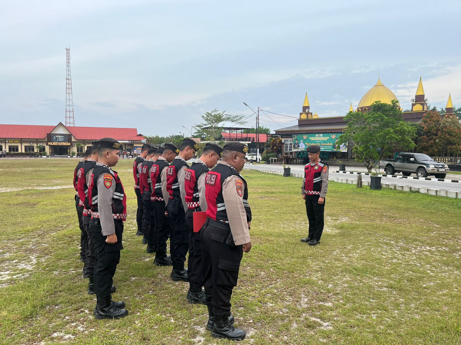 Personel Samapta Polres Katingan Laksanakan Apel Fungsi.