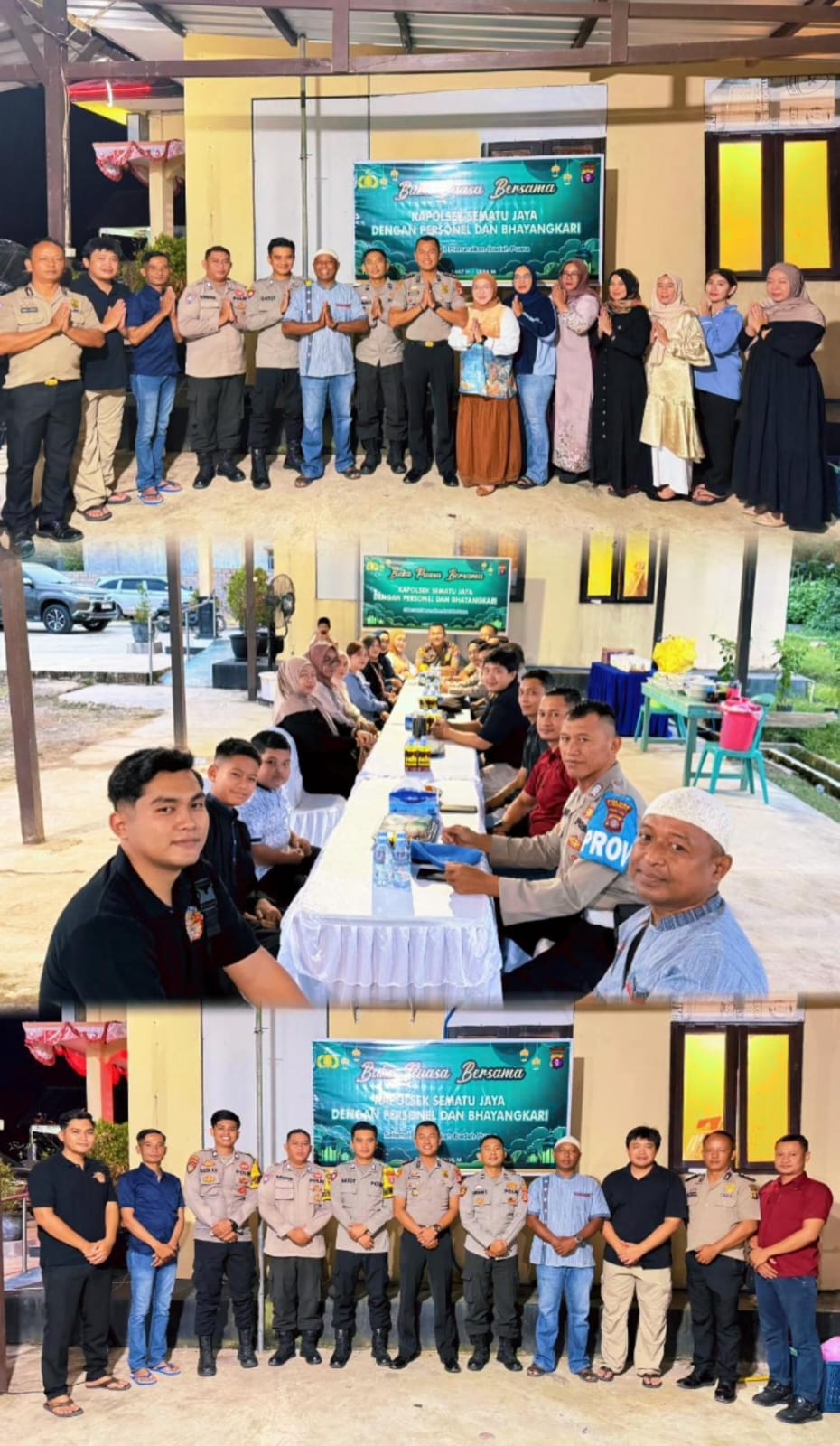 Kapolsek Sematu Jaya Gelar Buka Puasa Bersama di Mako Polsek