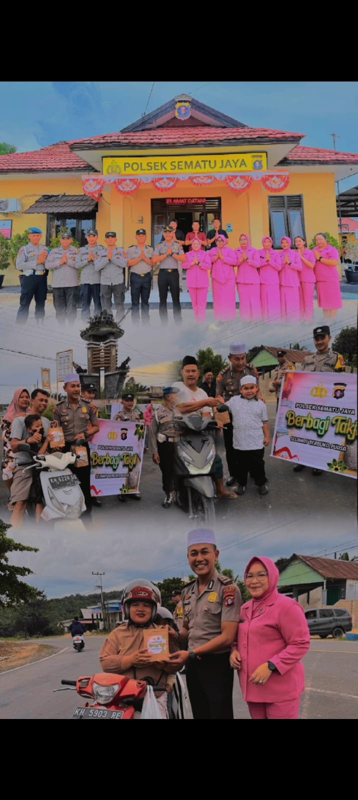 Polsek Sematu Jaya Gelar Kegiatan Berbagi Takjil
