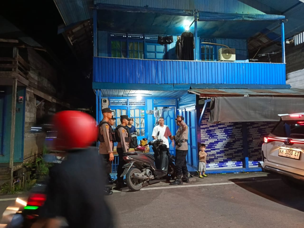 Antisipasi Tindak Kriminalitas, Polsek Teweh Tengah Laksanakan Patroli Malam