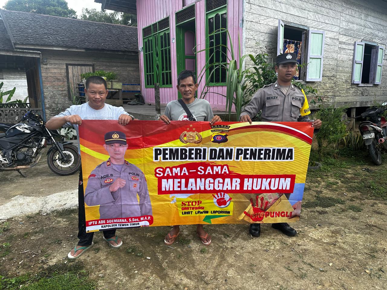 Polsek Teweh Timur Tegaskan Komitmen Berantas Pungli Melalui Kegiatan Saber Pungli