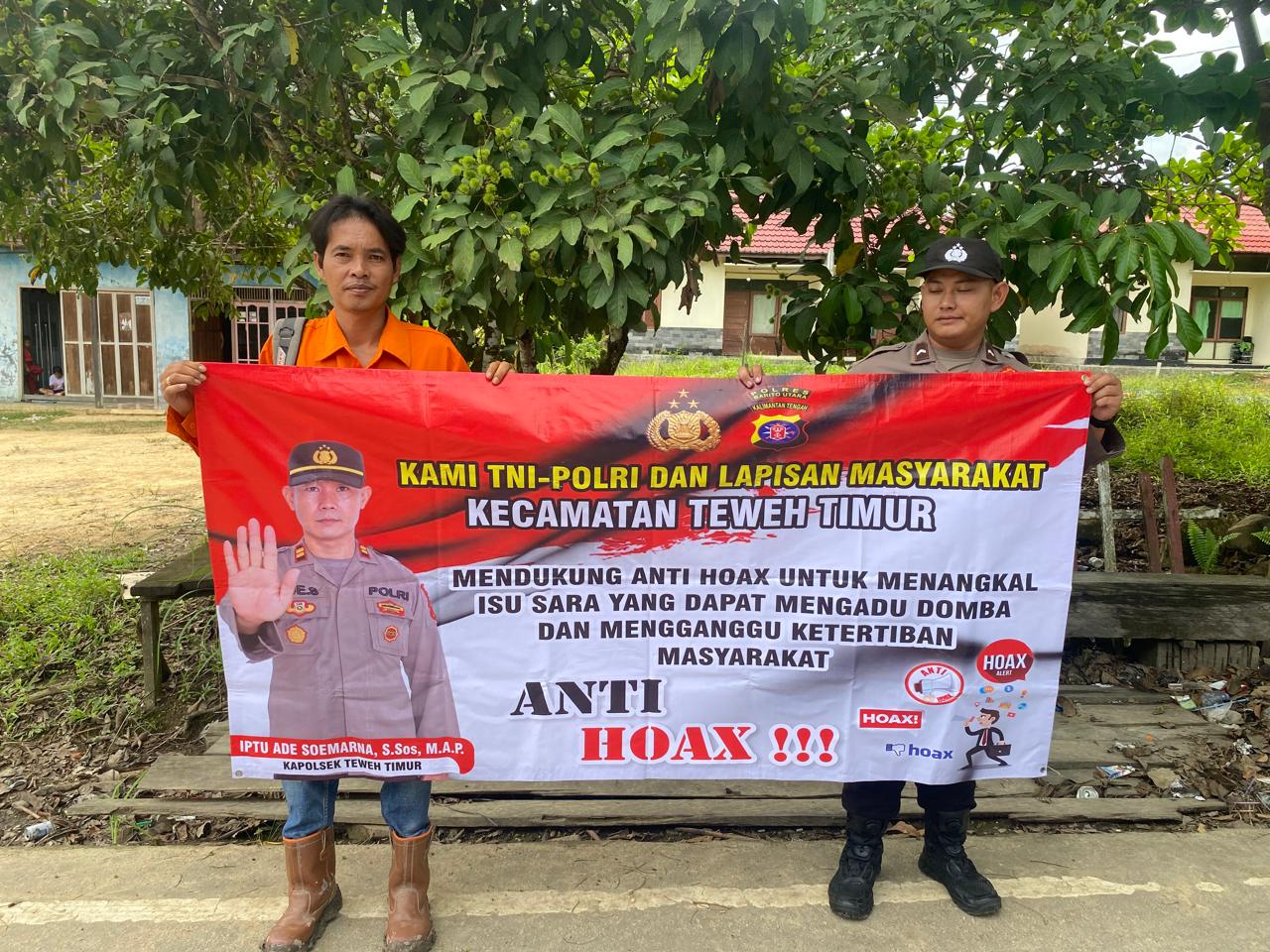 Polsek Teweh Timur Gencarkan Edukasi Cegah Hoax di Tengah Masyarakat