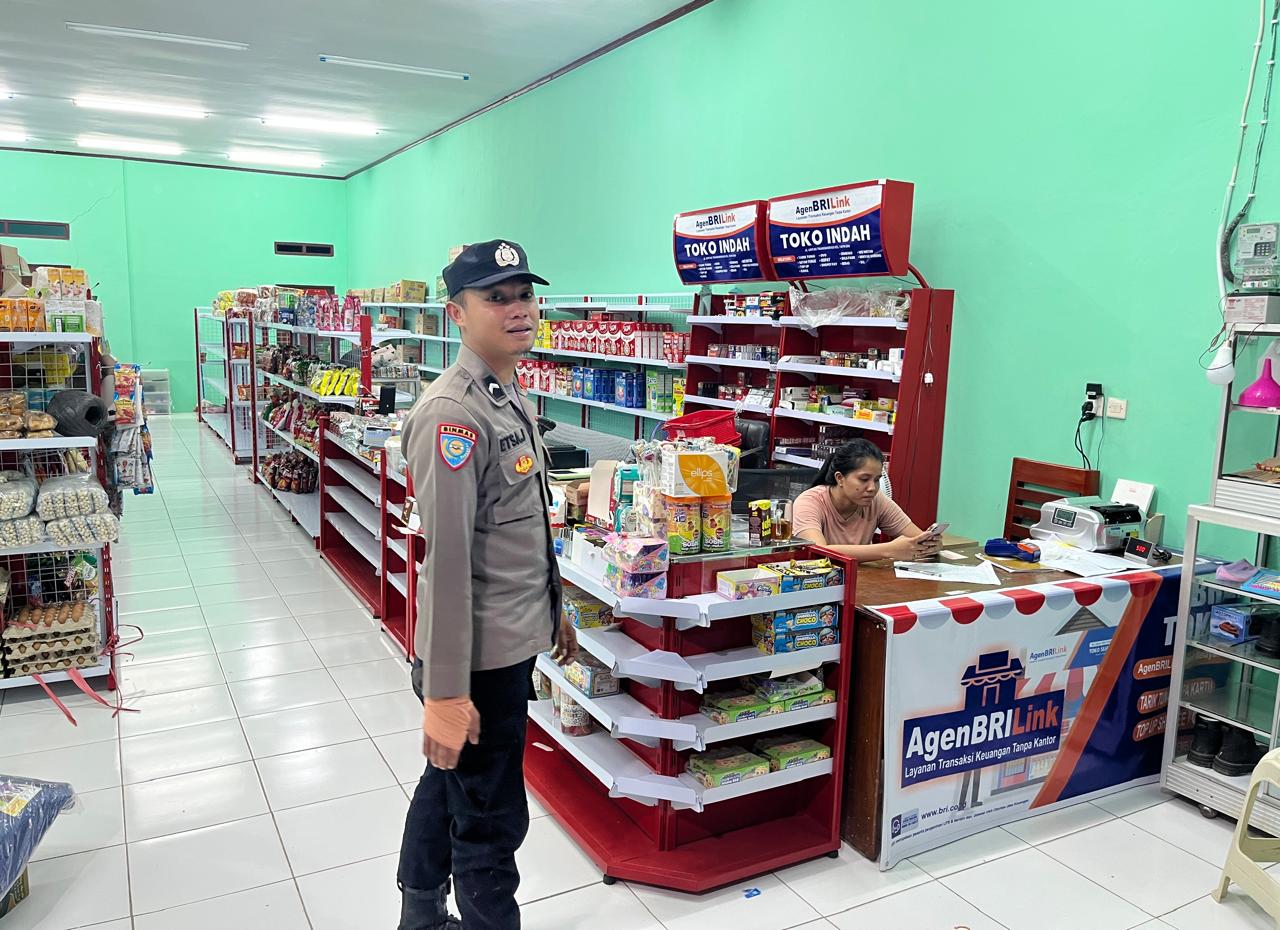 Personil Polsek Lamandau Sambang Ke Pedagang