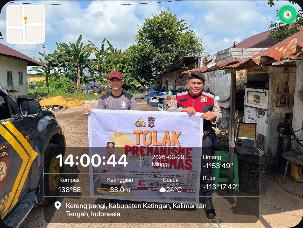 Personel Samapta Laksanakan Sosialisasi Tolak Premanisme di Lingkungan Masyarakat.