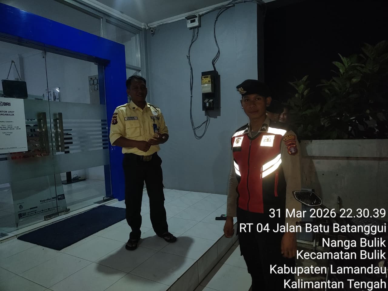 Sat Samapta Polres Lamandau Patroli di Objek Vital, Wilkum Polres Lamandau