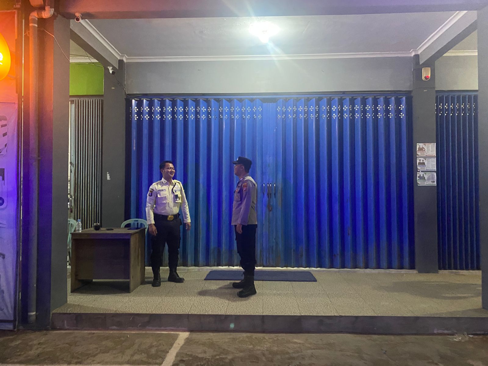 Ciptakan Rasa Aman, Polsek Bulik Patroli Dialogis dengan Satpam Bank