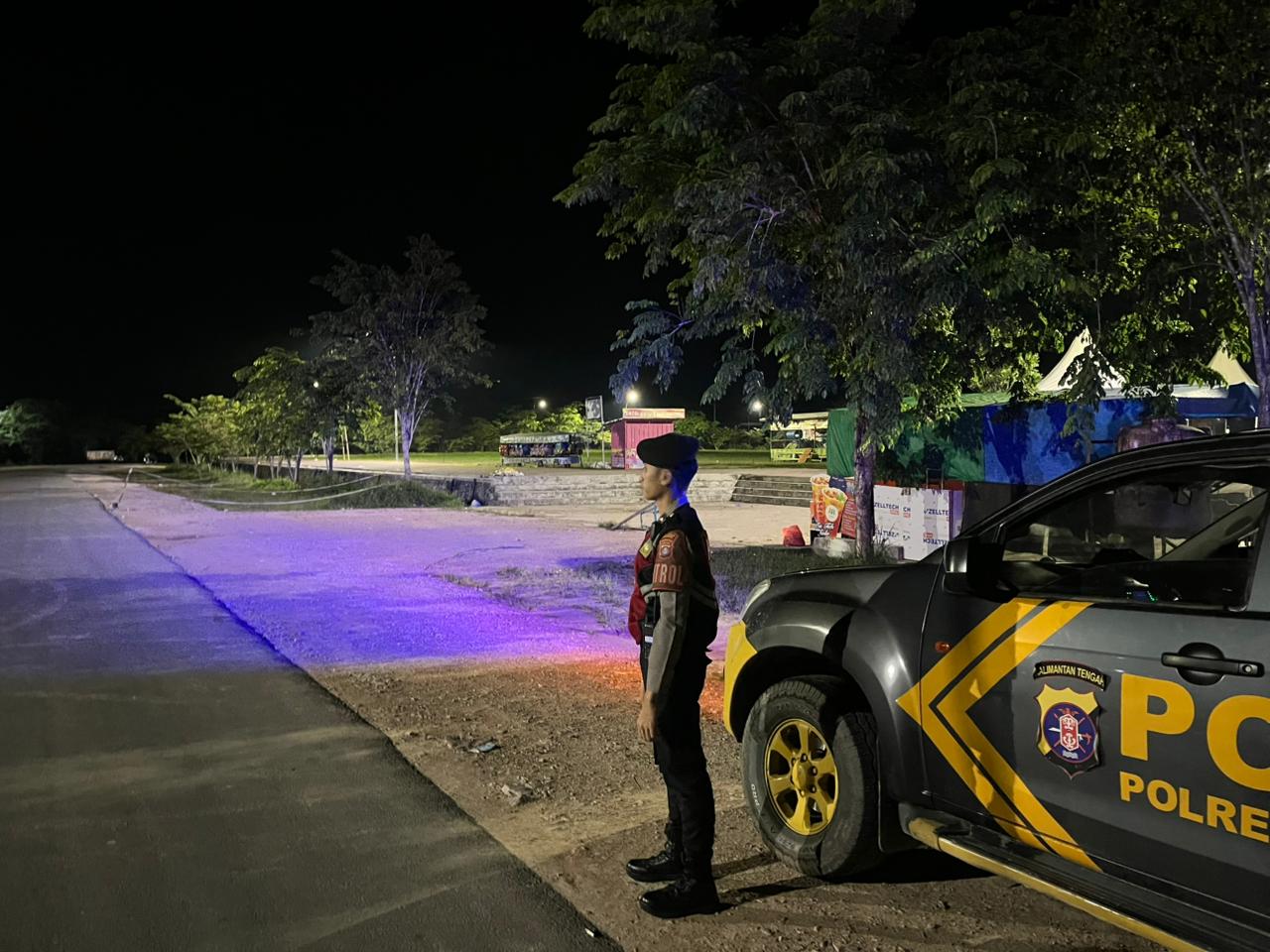 Wujudkan Kamtibmas Aman dan Kondusif, Sat Samapta Polres Lamandau Laksanakan Patroli Malam