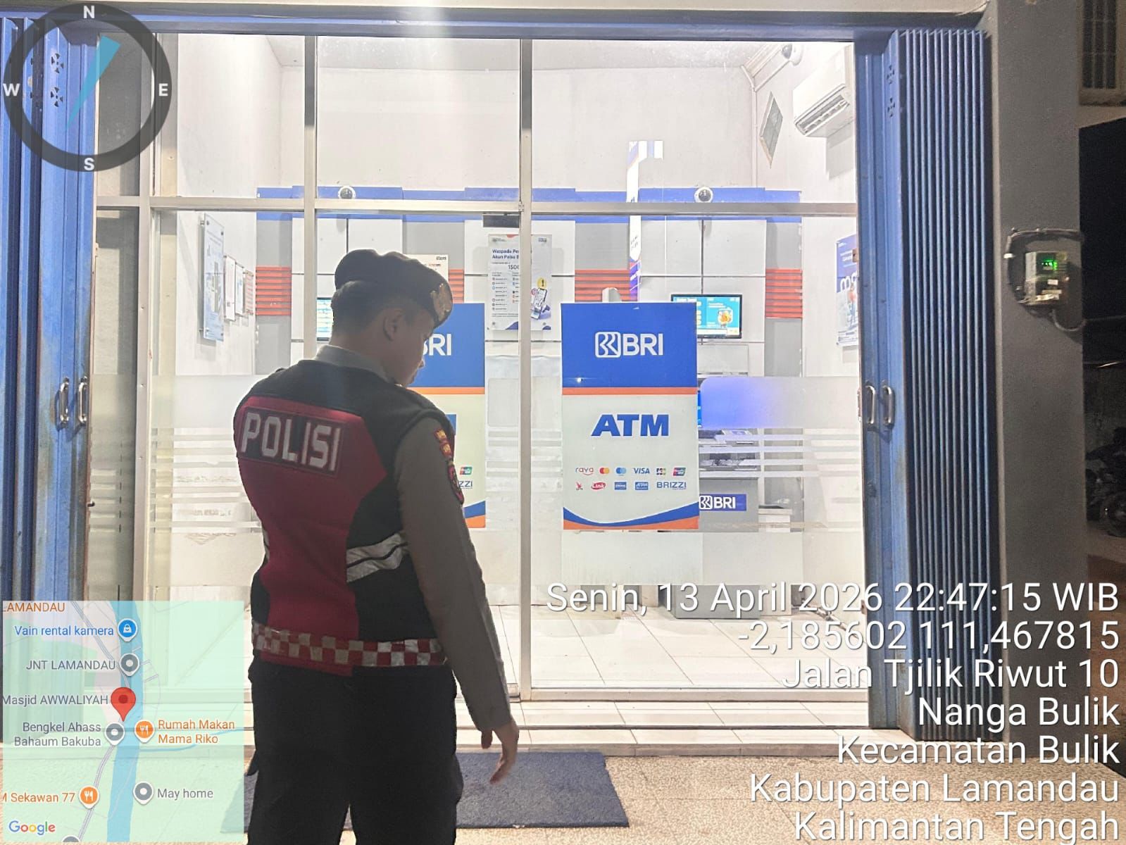 Sat Samapta Polres Lamandau Patroli di Objek Vital, Wilkum Polres Lamandau