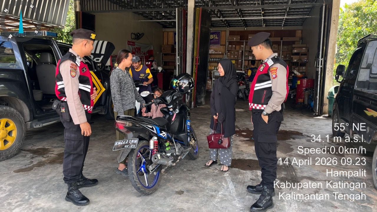 Personel Samapta Laksanakan Patroli Siang, Antisipasi Gangguan Kamtibmas.