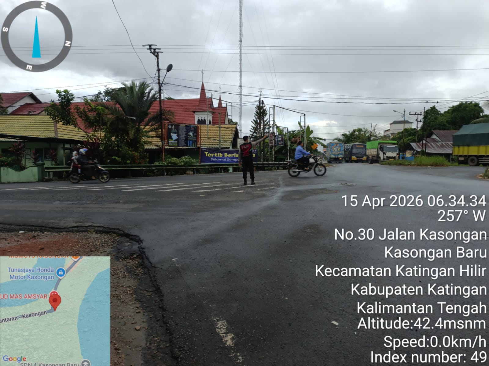Sat Samapta Polres Katingan Laksanakan Gatur Pagi, Antisipasi Kemacetan dan Ciptakan Kamseltibcar Lantas.