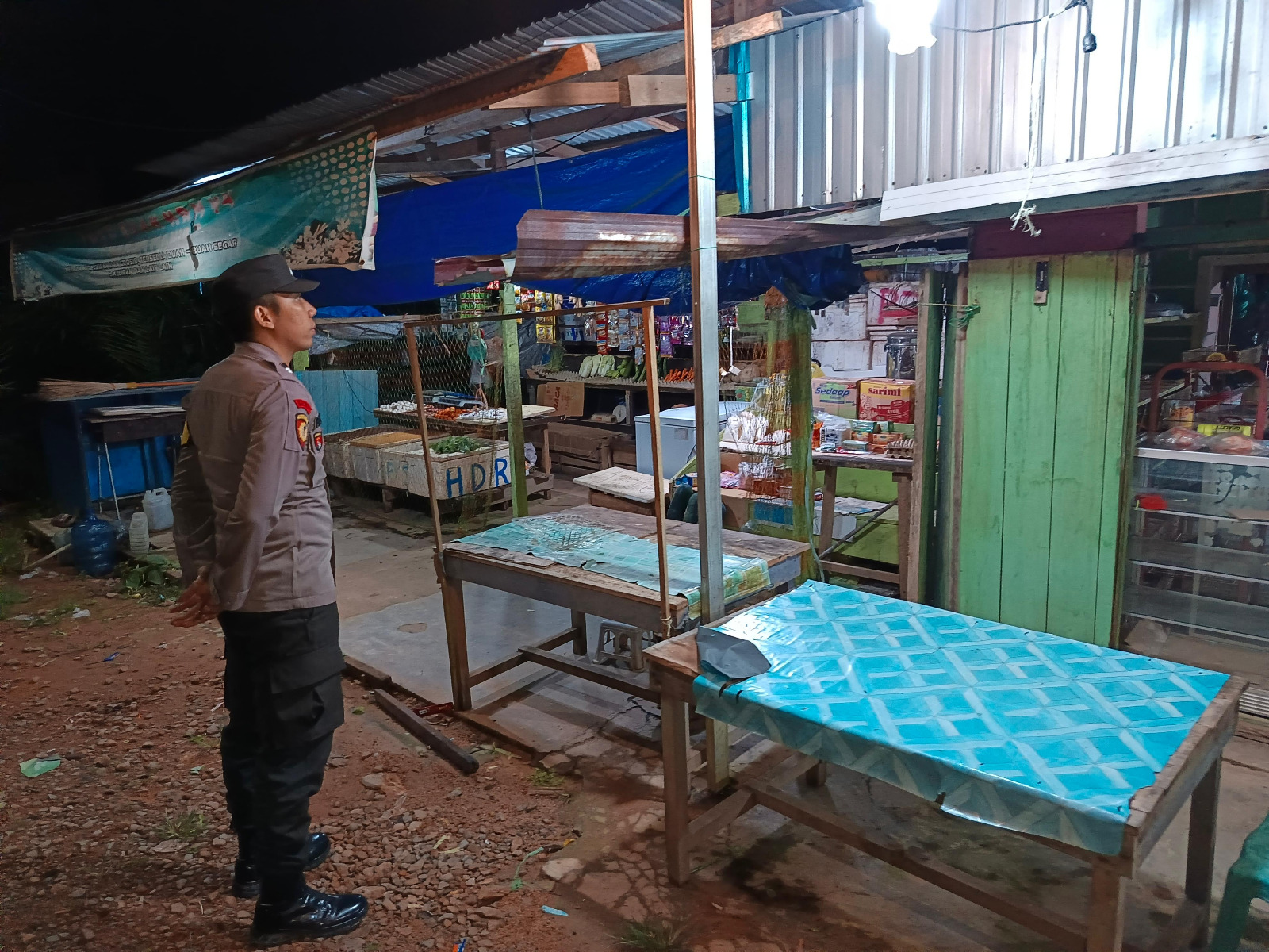 Piket Polsek Patroli kepertokoan diwilkum Polsek Delang