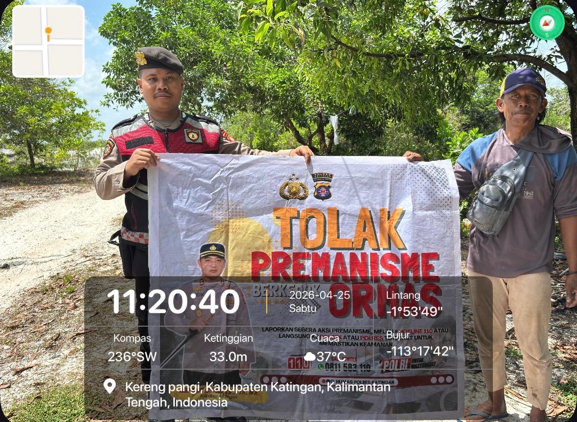 Personel Samapta Laksanakan Sosialisasi Tolak Premanisme di Lingkungan Masyarakat.