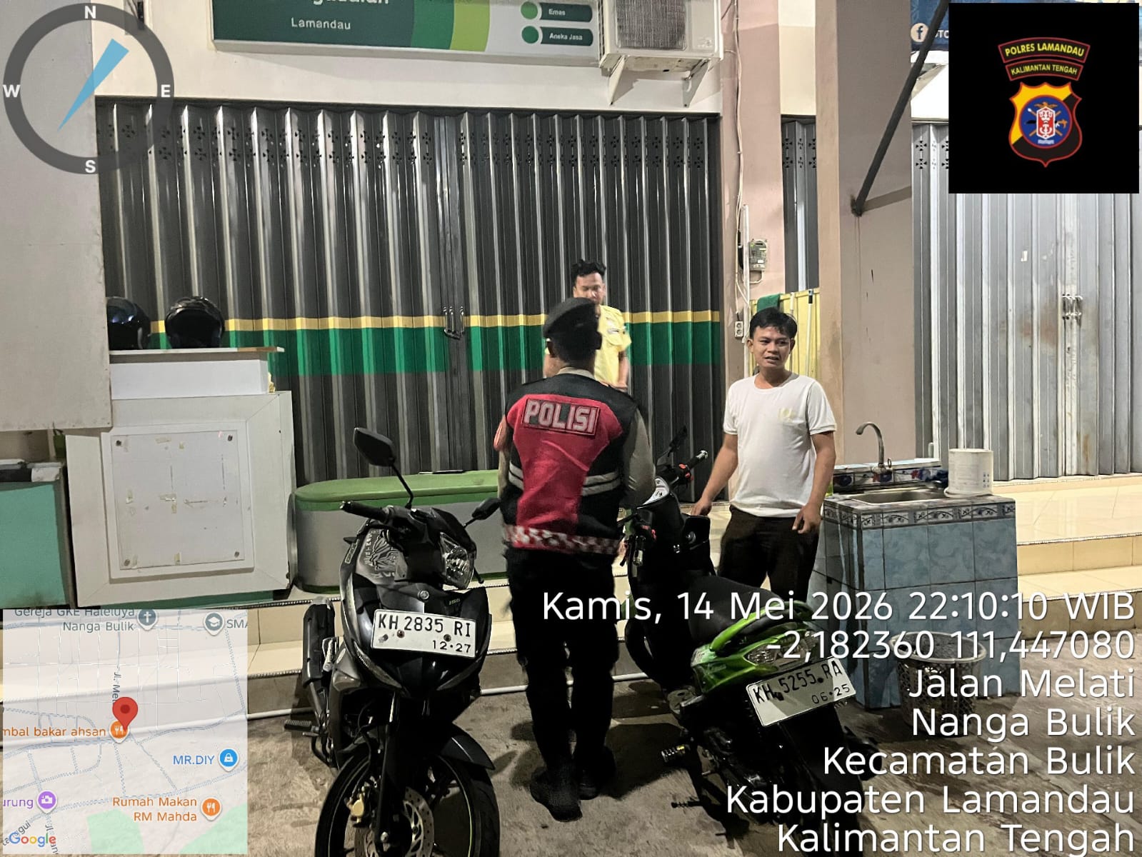 Personel Samapta Polres Lamandau Laksanakan Patroli dan Sambang Warga Guna Ciptakan Situasi Kamtibmas Kondusif