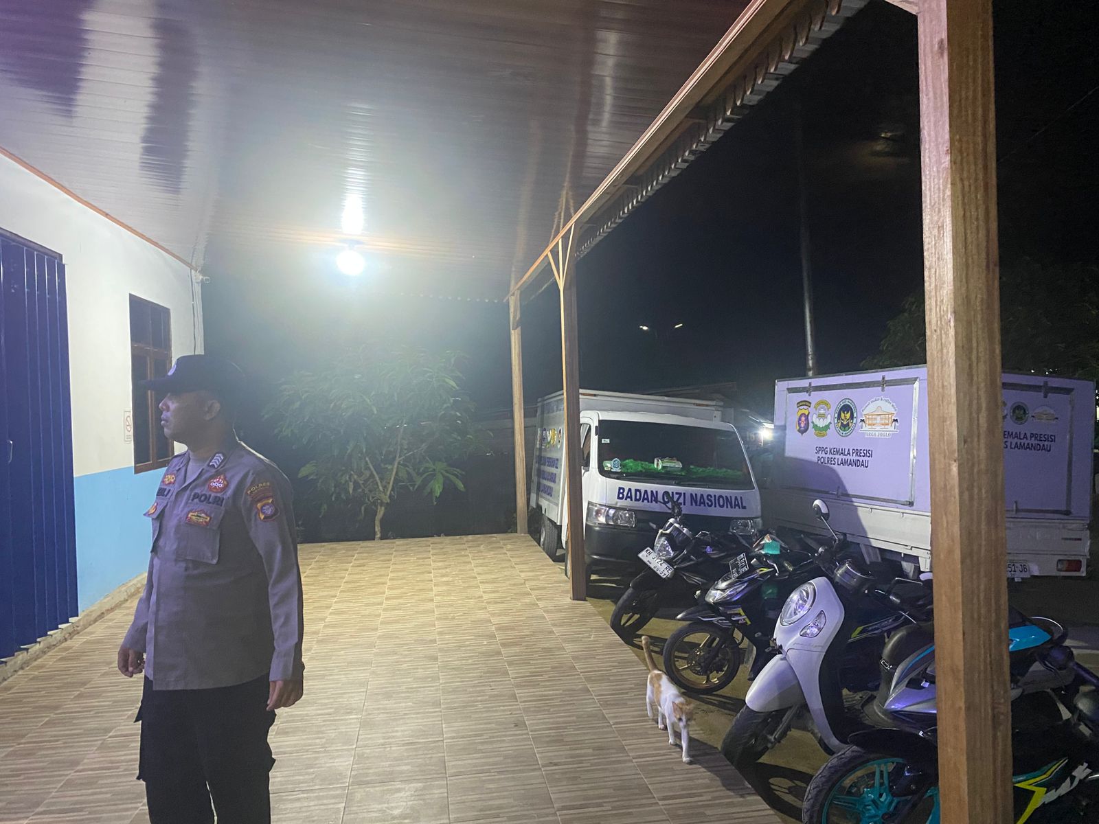 Personel Piket Polsek Bulik Sambangi dan Laksanakan Patroli di SPPG Kemala Presisi