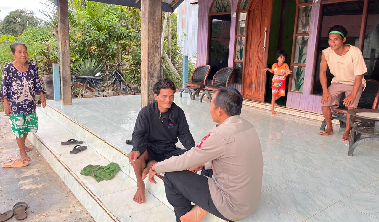 Polsek Katingan Tengah Sambang Kamtibmas