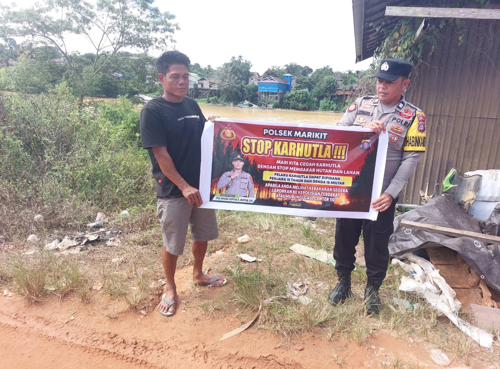 Polsek Marikit Sosialisasi Pencegahan Karhutla di Wilayah Kec. Marikit