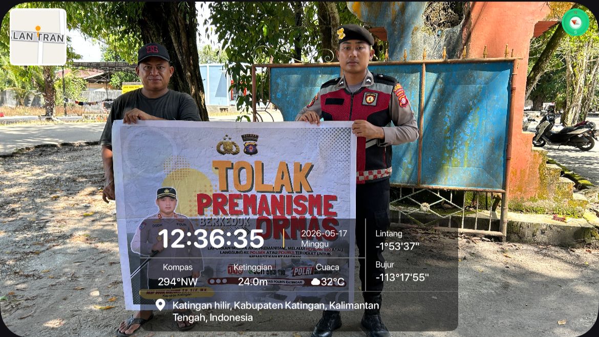 Personel Samapta Laksanakan Sosialisasi Tolak Premanisme di Lingkungan Masyarakat.