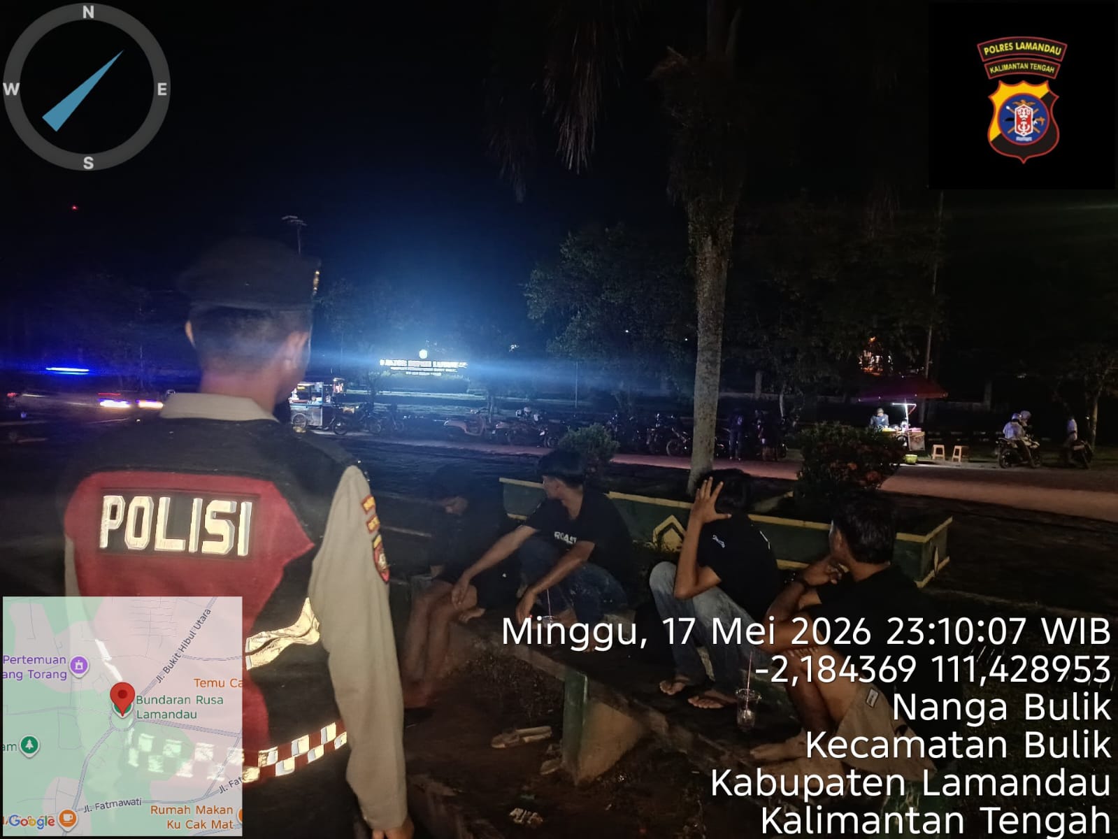Personel Samapta Polres Lamandau Laksanakan Patroli dan Sambangi Masyarakat