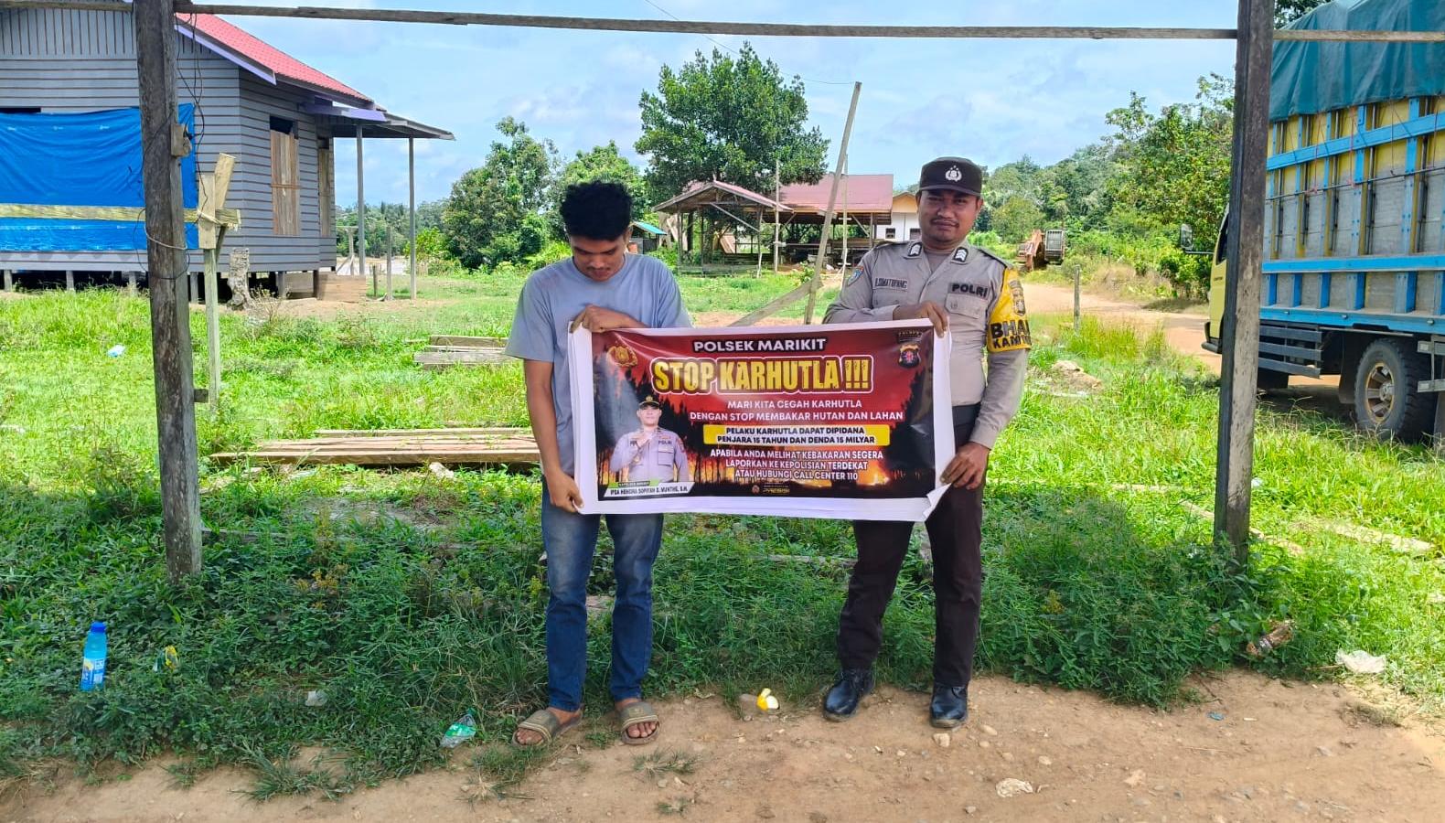 Polsek Marikit Sosialisasi Kebakaran Hutan dan Lahan (Karhutla)