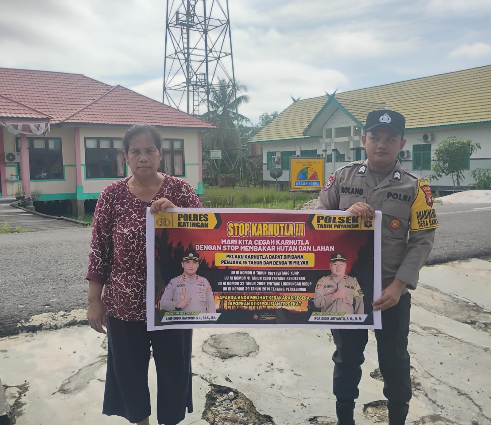 Cegah Karhutla, Polsek Tasik Payawan Gencar Sosialisasi