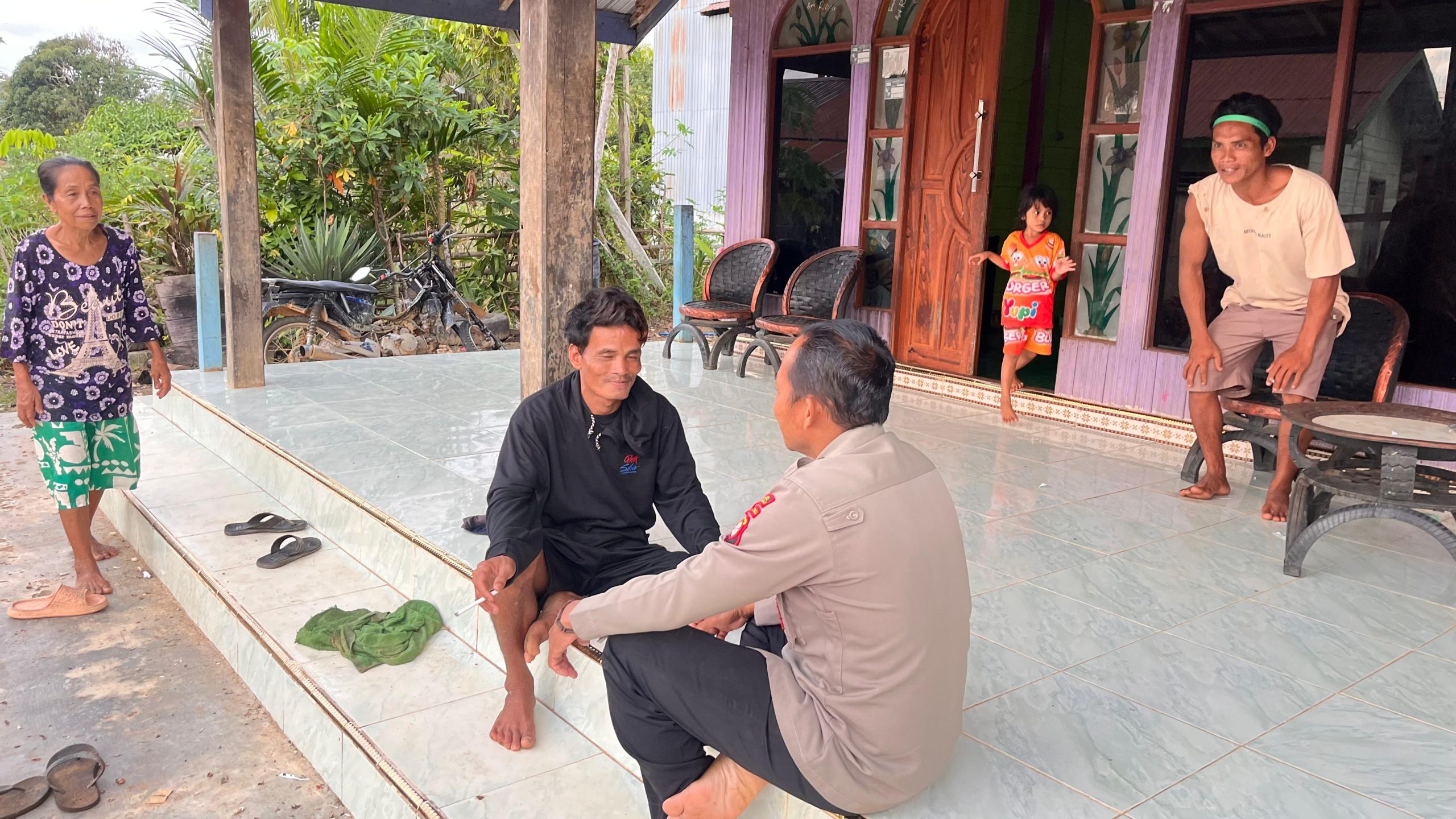 Polsek Katingan Tengah Sambang Kamtibmas
