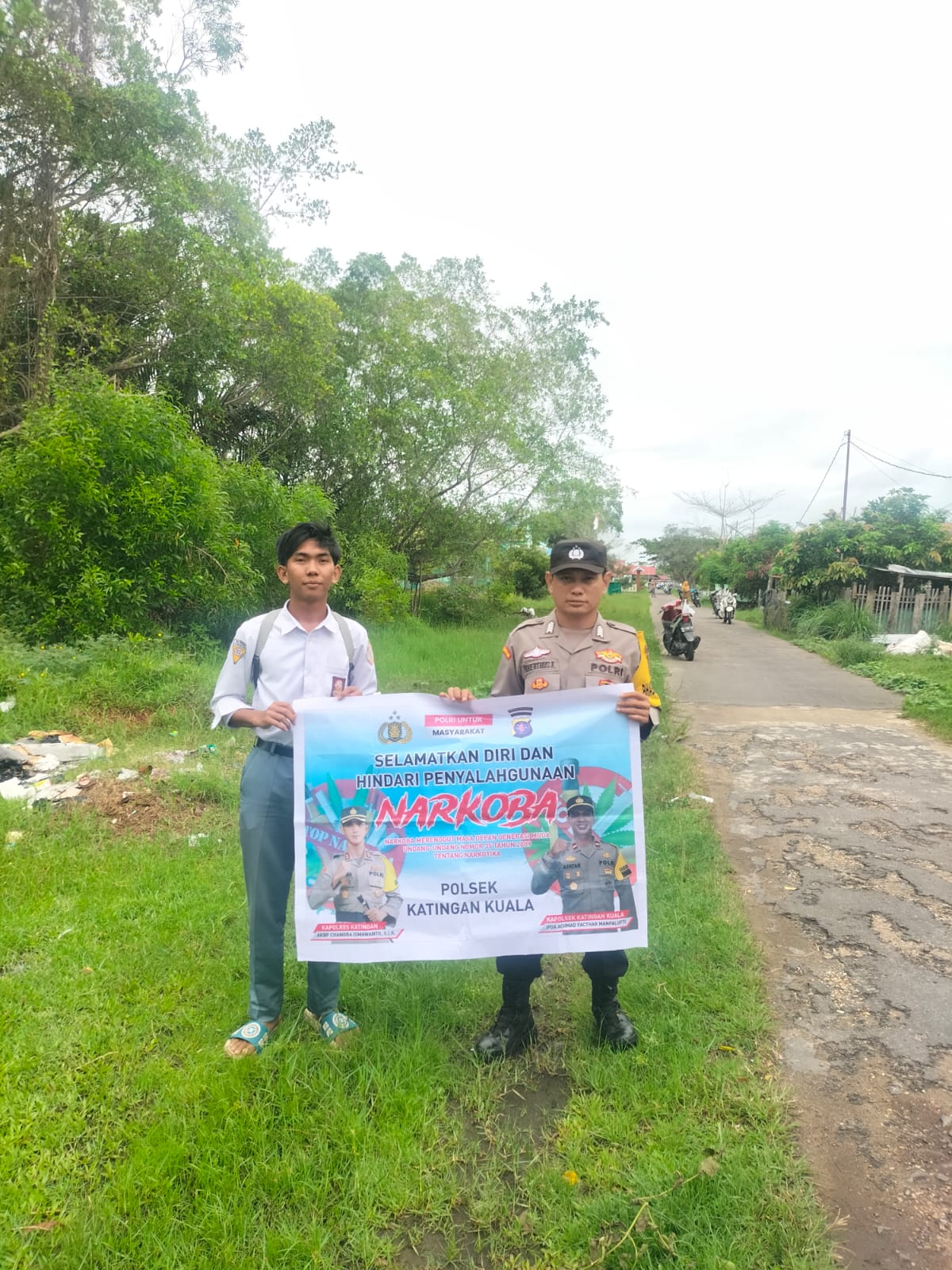 Polsek Katingan Kuala Gencar Sosialisasikan Bahaya Narkoba Ke Masyarakat