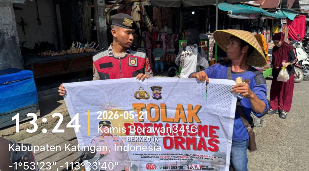 Personel Samapta Laksanakan Sosialisasi Tolak Premanisme di Lingkungan Masyarakat.
