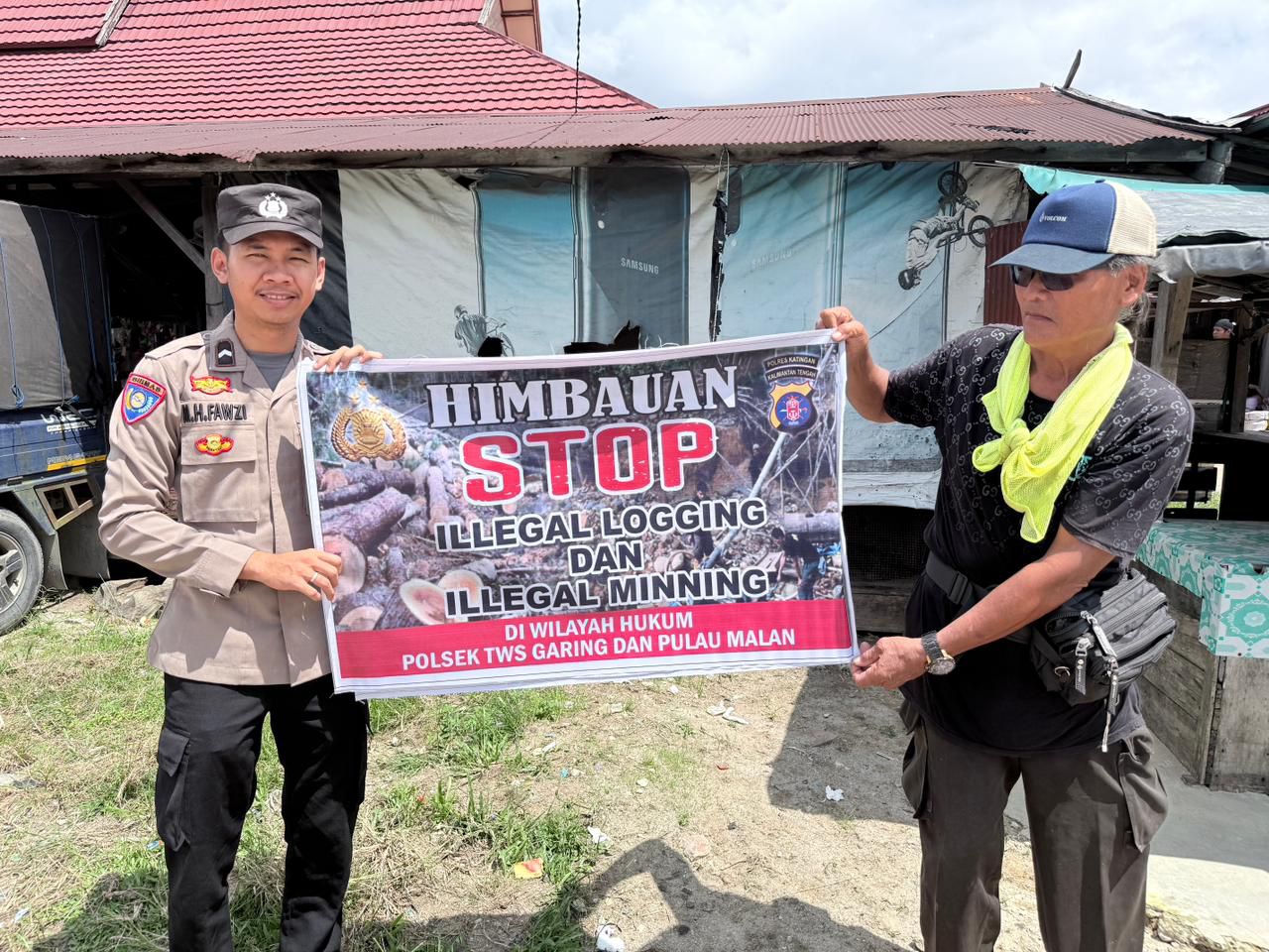 Polsek Tws Garing dan Pulau Malan rutin sosialisasi larangan ilegal Logging dan Meaning.