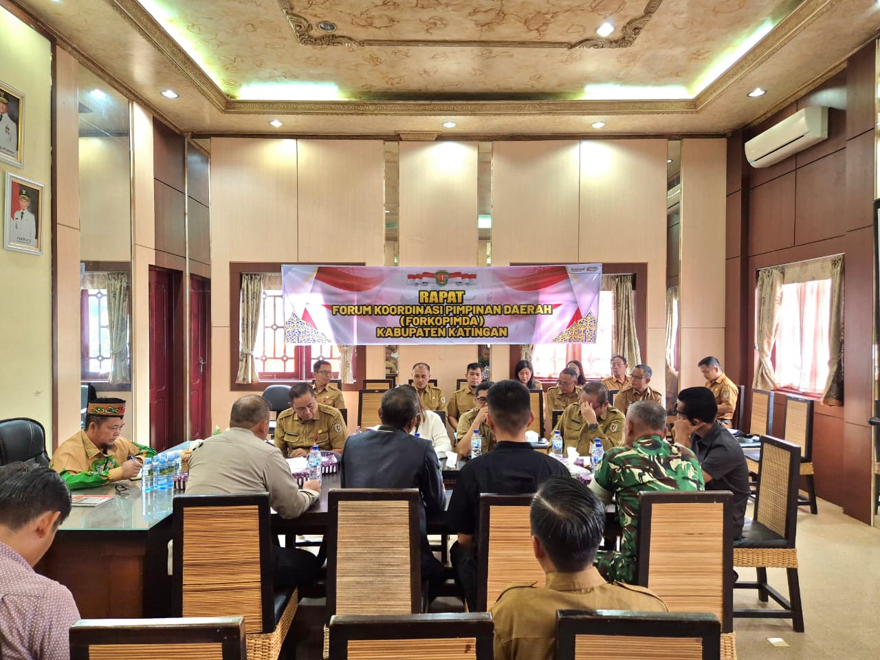 Kapolres Katingan Hadiri Rapat Forkopimda, Bahas Kesiapan Idul Adha