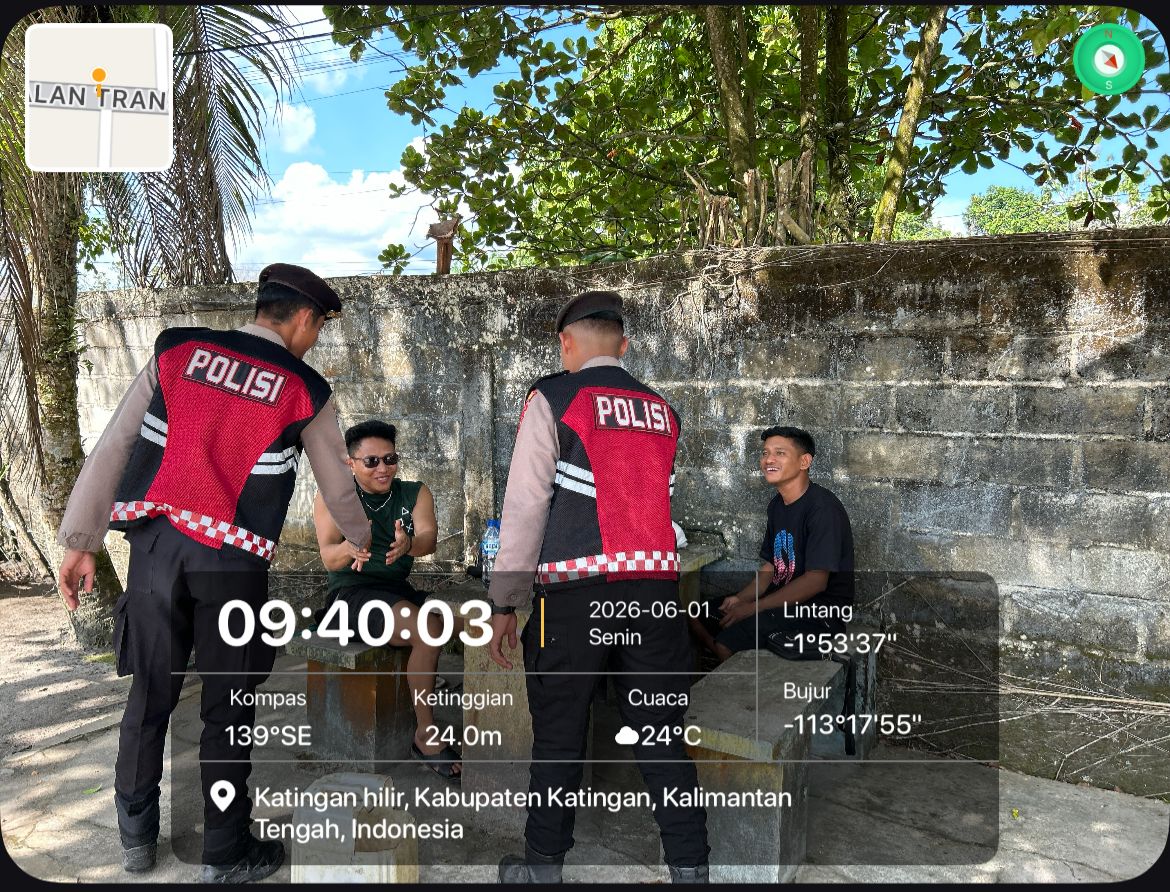 Patroli Pagi, Personel Samapta Polres Katingan Sasar Titik Rawan Tindak Pidana.