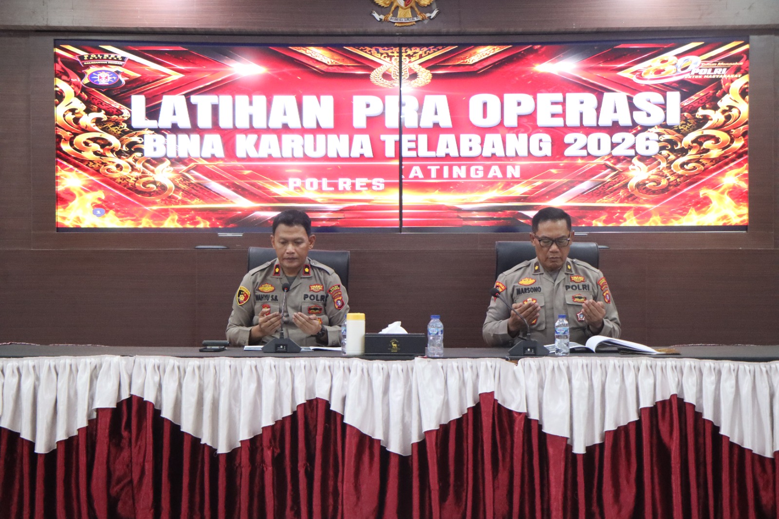 Polres Katingan Matangkan Kesiapan Personel Lewat Latpraops Bina Karuna Telabang 2026