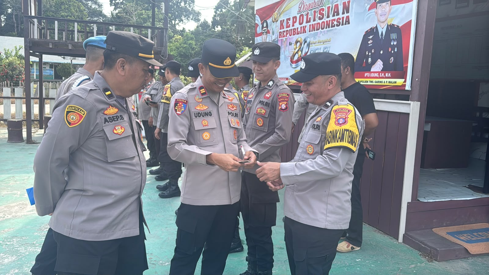Pimpin Gaktibplin, Kapolsek Tewang Sangalang Garing dan Pulau Malan Tekankan Intregritas dan Profesionalisme Personel