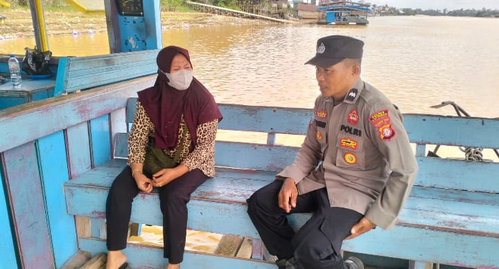 Polsek Katingan Tengah Sambang Kamtibmas
