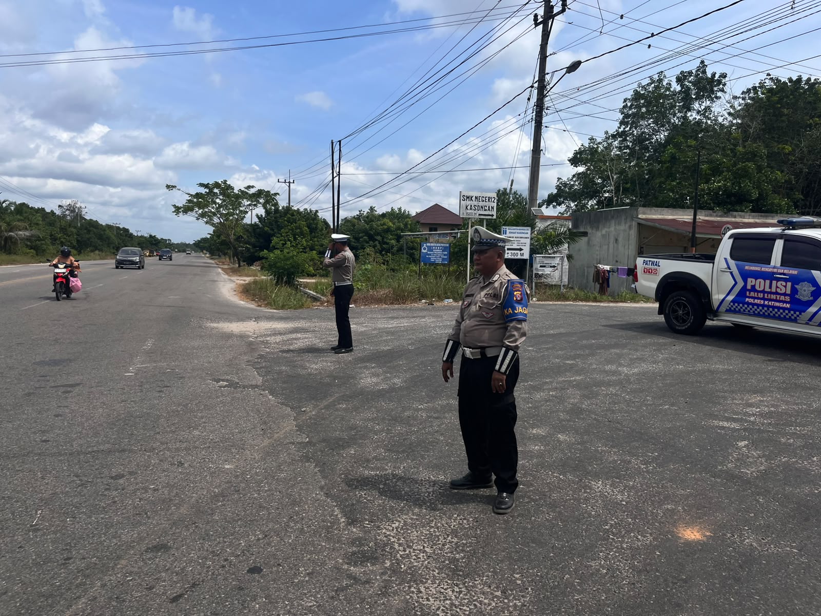 Antisipasi Laka Lantas, Satlantas Polres Katingan laksanakan patroli ke titik-titik lokasi rawan laka lantas.