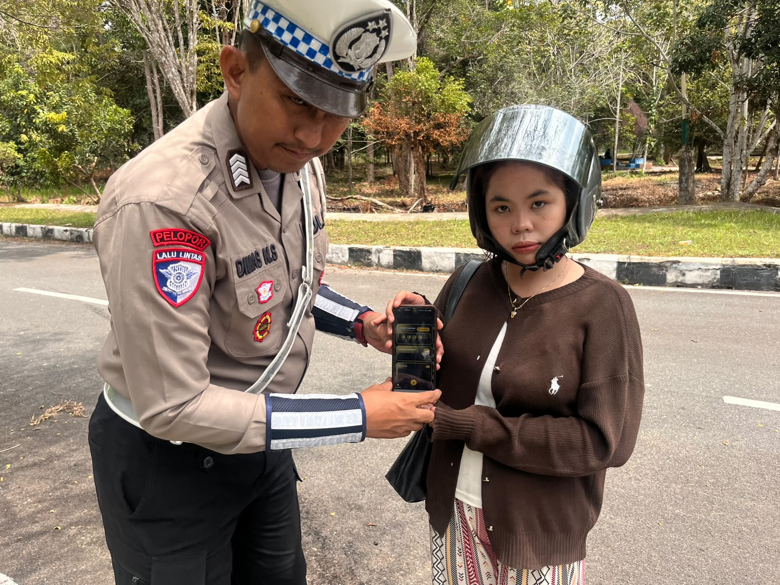 Satlantas Polres Katingan Sosialisasikan SUPER APP Polri kepada Masyarakat