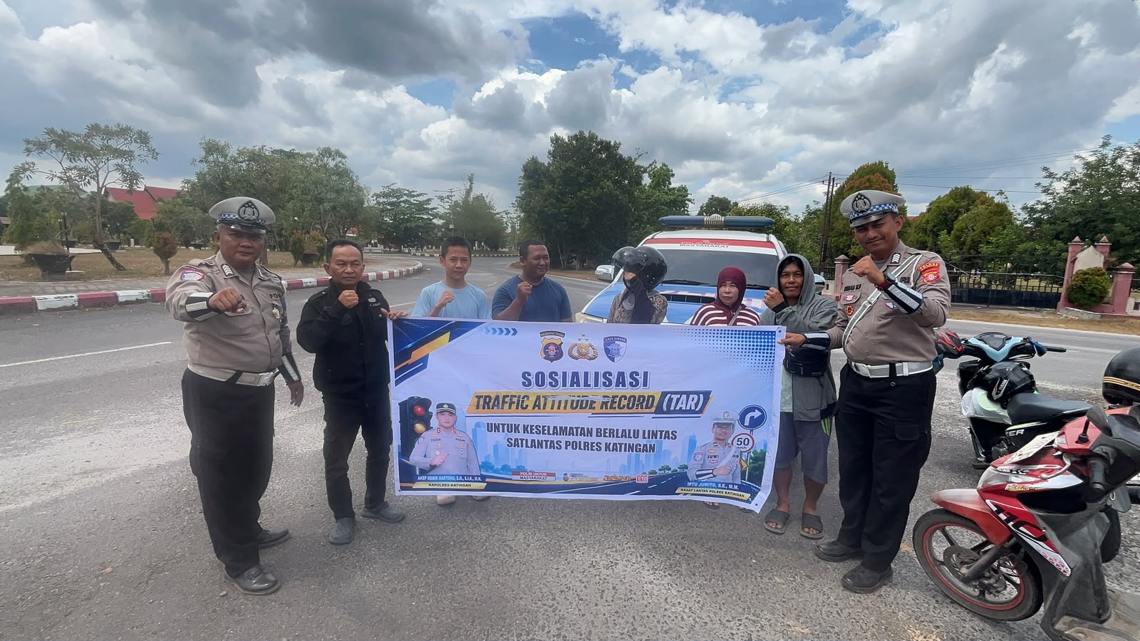 Satlantas Polres Katingan Sosialisasikan Traffic Attitude Record (TAR) dan Pencegahan Kecelakaan Lalu Lintas