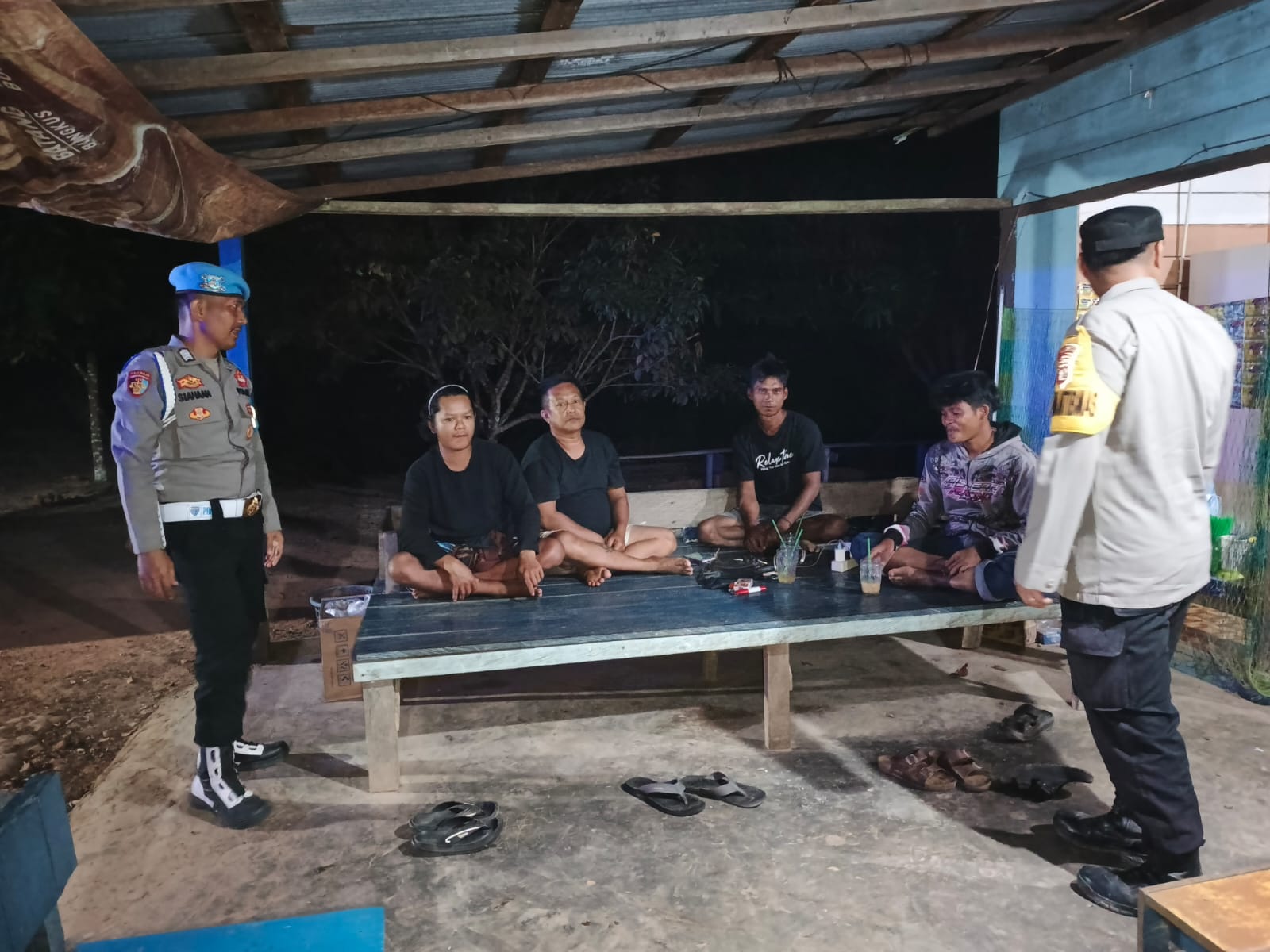 Polsek Lamandau Sambangi Pemuda, Ajak Bersama Menjaga Kamtibmas