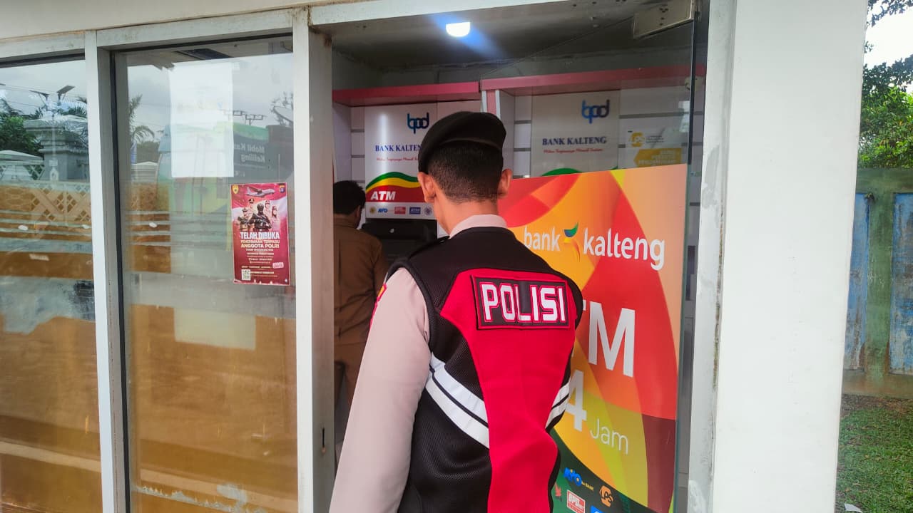 Sat Samapta Polres Lamandau Laksanakan Monitoring ATM dan Perbankan untuk Jaga Keamanan Transaksi Masyarakat