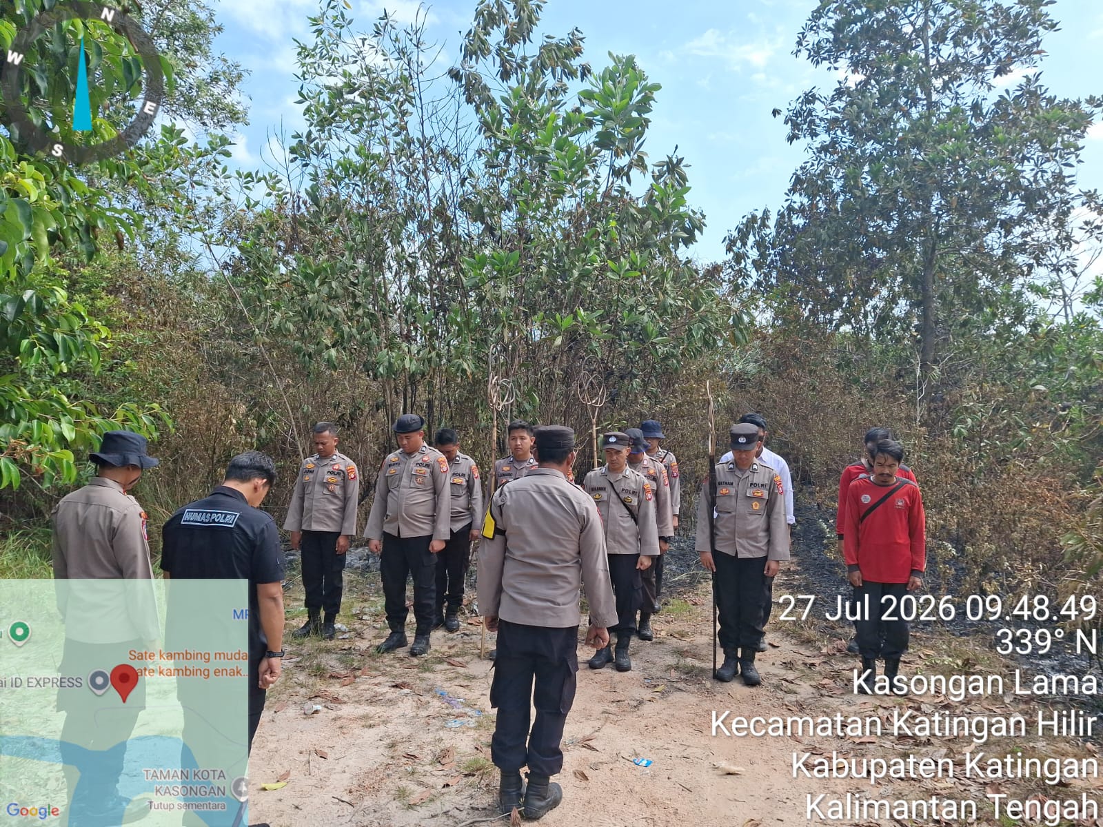 Tindak Lanjut Hotspot, Tim Gabungan Cek Lokasi Karhutla di Katingan Hilir