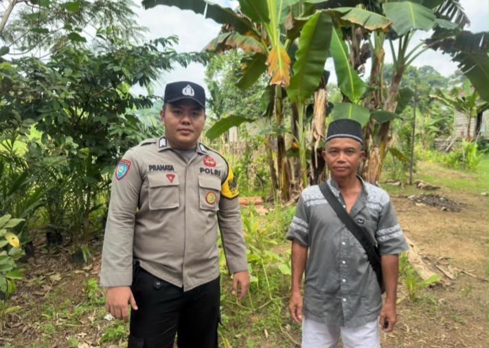 Perkuat Kamtibmas, Polsek Katingan Tengah Sambangi Warga