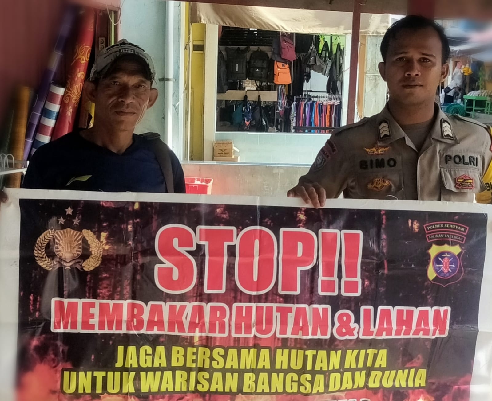 Upaya Pencegahan Karhutla, Bhabinkamtibmas Rutin Himbau Masyarakat tentang Bahaya Karhutla