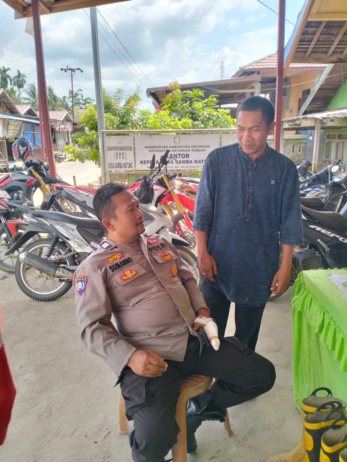 Polsek Katingan Tengah Sambang Kamtibmas
