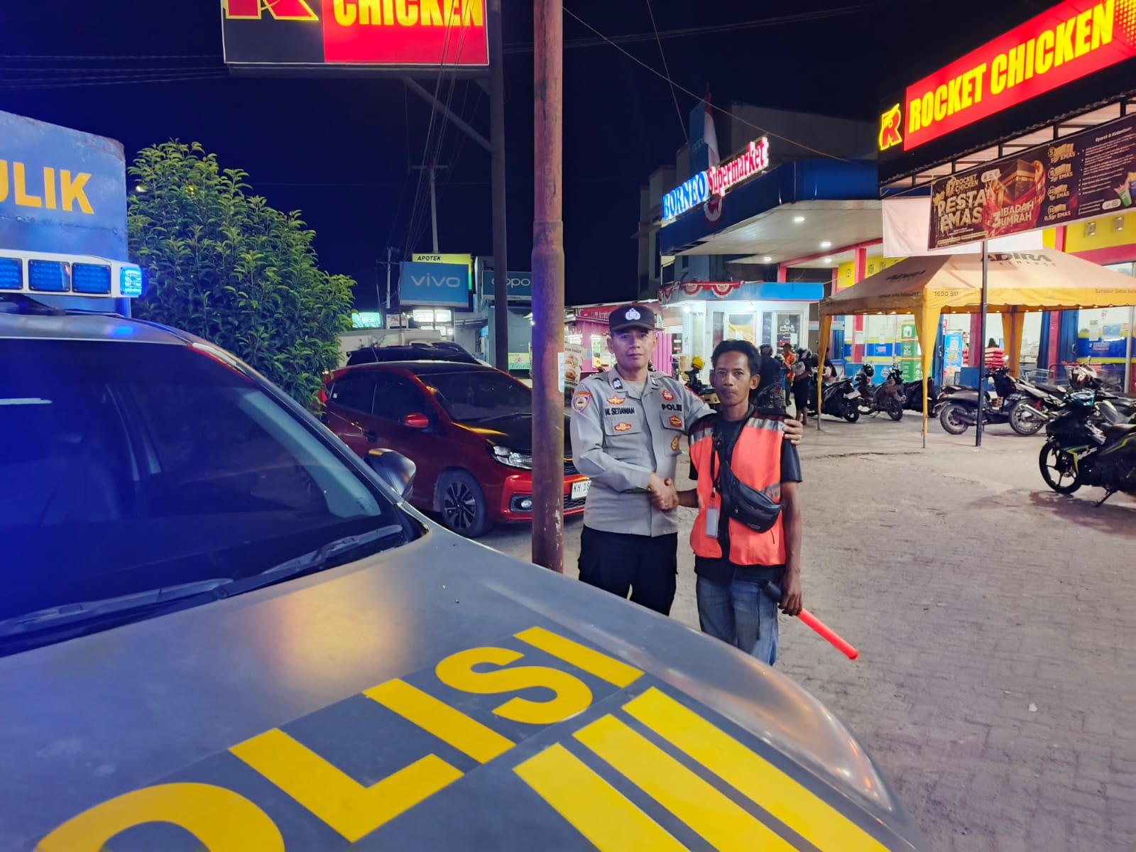 Polsek Bulik Patroli Dialogis Bersama Petugas Parkir, Perkuat Sinergi Jaga Kamtibmas