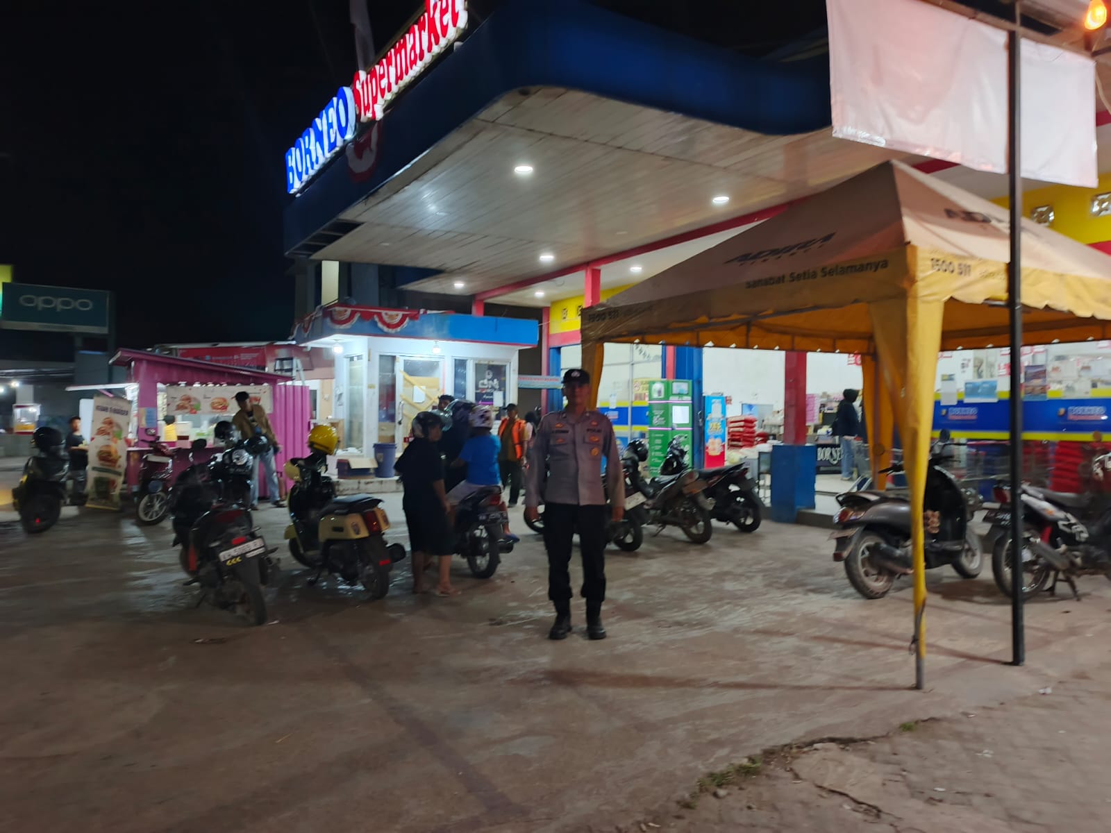 Polsek Bulik Patroli di Kawasan Pertokoan, Antisipasi Gangguan Kamtibmas