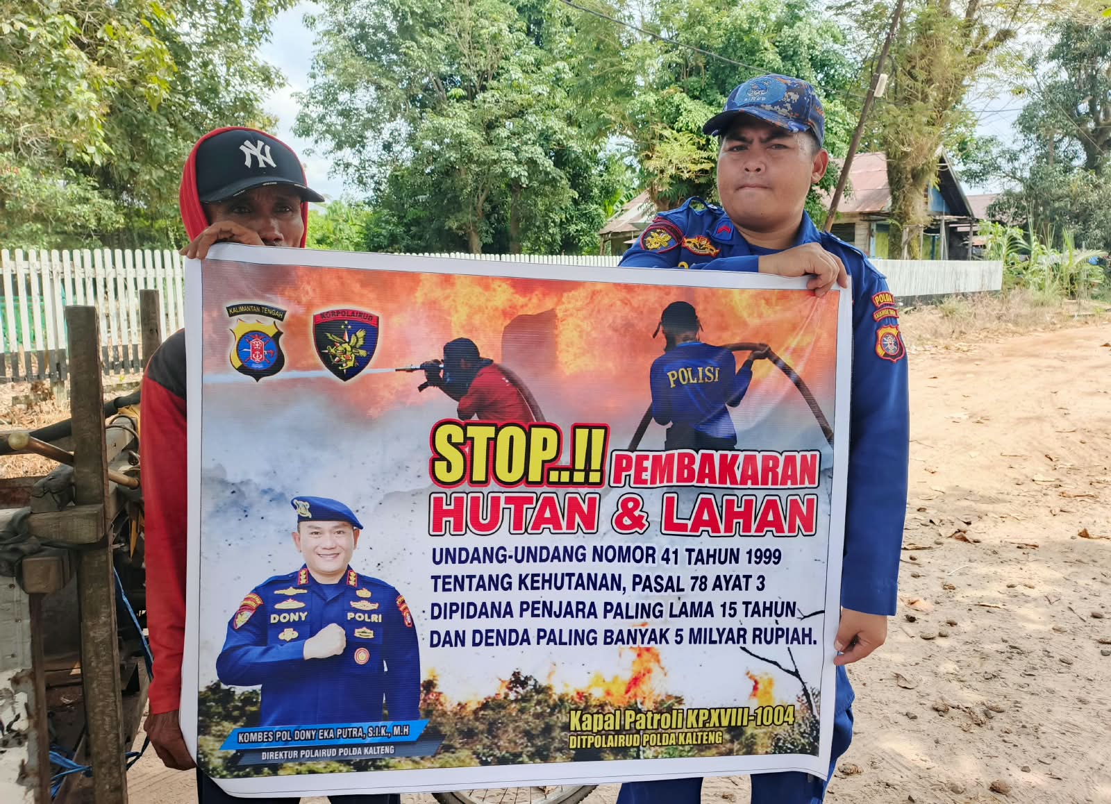 Ditpolairud Polda Kalteng Sosialisasikan Cegah Karhutla, Jaga Alam Kita
